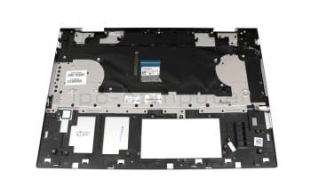 Clavier incl. topcase DE (allemand) argent/argent avec rétro-éclairage (UMA) original pour HP Envy 15-dr0400