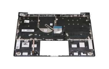Clavier incl. topcase DE (allemand) argent/argent avec rétro-éclairage original pour HP Envy 13-ba1000