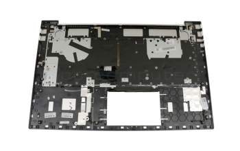 Clavier incl. topcase DE (allemand) argent/argent avec rétro-éclairage original pour HP Envy 17-cg1000