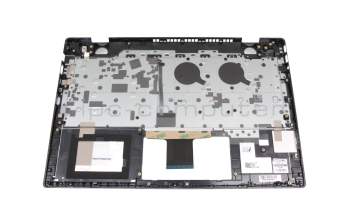 Clavier incl. topcase DE (allemand) argent/argent avec rétro-éclairage original pour HP Pavilion 14-ce1600