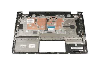 Clavier incl. topcase DE (allemand) argent/argent avec rétro-éclairage original pour HP Pavilion x360 14-cd0600