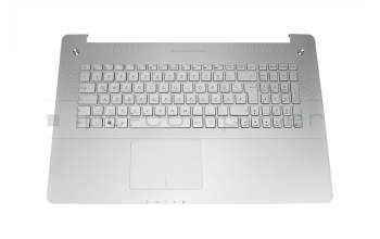 Clavier incl. topcase DE (allemand) argent/argent original pour Asus N750JK