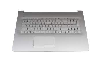 Clavier incl. topcase DE (allemand) argent/argent original pour HP 17-ca1000