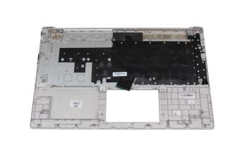 Clavier incl. topcase DE (allemand) argent/argent original pour HP Chromebook 14b-na0000