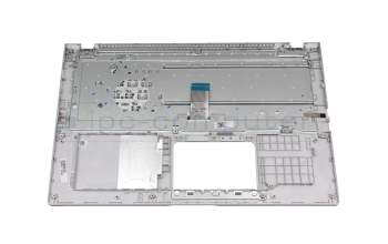 Clavier incl. topcase DE (allemand) blanc/argent original pour Asus ExpertBook P1 P1501DA