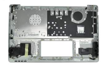 Clavier incl. topcase DE (allemand) blanc/argent original pour Asus F201E