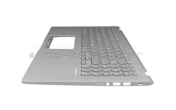 Clavier incl. topcase DE (allemand) blanc/argent original pour Asus VivoBook 15 D509DA