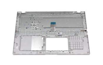 Clavier incl. topcase DE (allemand) blanc/argent original pour Asus VivoBook 15 M509DA