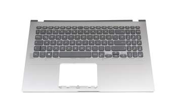 Clavier incl. topcase DE (allemand) blanc/argent original pour Asus VivoBook 15 X509DA