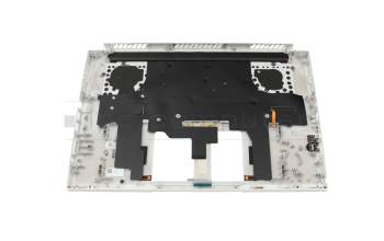 Clavier incl. topcase DE (allemand) blanc/blanc avec rétro-éclairage original pour Acer ConceptD 3 Ezel Pro (CC315-72P)