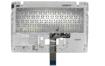 Clavier incl. topcase DE (allemand) blanc/blanc original pour Asus R202MA