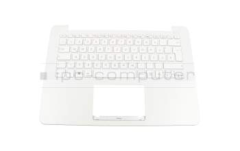 Clavier incl. topcase DE (allemand) blanc/blanc original pour Asus R301UA