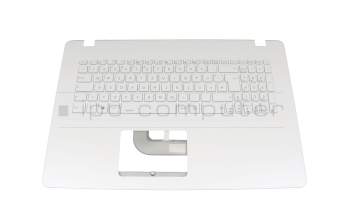 Clavier incl. topcase DE (allemand) blanc/blanc original pour Asus R702MA