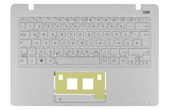 Clavier incl. topcase DE (allemand) blanc/blanc original pour Asus VivoBook F200MA