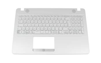 Clavier incl. topcase DE (allemand) blanc/blanc original pour Asus VivoBook Max P541NA
