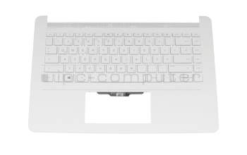 Clavier incl. topcase DE (allemand) blanc/blanc original pour HP 14-bp000