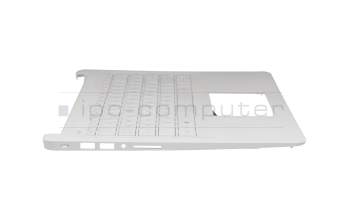 Clavier incl. topcase DE (allemand) blanc/blanc original pour HP 14-bp000
