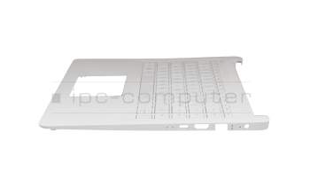 Clavier incl. topcase DE (allemand) blanc/blanc original pour HP 14-bp000