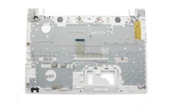 Clavier incl. topcase DE (allemand) blanc/blanc original pour Toshiba Satellite L50-C
