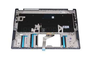 Clavier incl. topcase DE (allemand) bleu/bleu avec rétro-éclairage original pour Acer Swift 5 (SF514-54T)