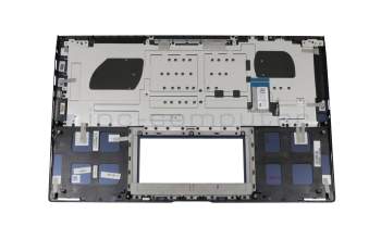Clavier incl. topcase DE (allemand) bleu/bleu avec rétro-éclairage original pour Asus ZenBook 15 UX534FA