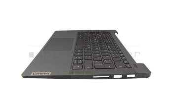Clavier incl. topcase DE (allemand) bleu/bleu avec rétro-éclairage sans empreinte digitale original pour Lenovo IdeaPad 5-14ITL05 (82FE)