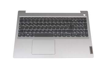 Clavier incl. topcase DE (allemand) gris/argent Empreinte digitale original pour Lenovo IdeaPad 3-15IGL05 (82BU)