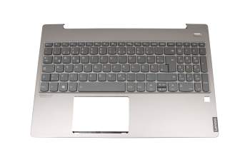 Clavier incl. topcase DE (allemand) gris/argent avec rétro-éclairage original pour Lenovo IdeaPad S540-15IWL (81SW)