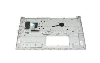 Clavier incl. topcase DE (allemand) gris/argent original pour Asus F1704VA