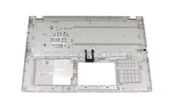 Clavier incl. topcase DE (allemand) gris/argent original pour Asus VivoBook 15 F509FA