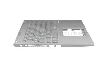 Clavier incl. topcase DE (allemand) gris/argent original pour Asus VivoBook 15 X509FB