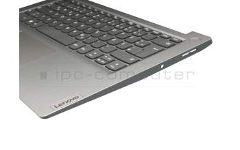 Clavier incl. topcase DE (allemand) gris/argent original pour Lenovo IdeaPad 3-14ADA05 (81W0)