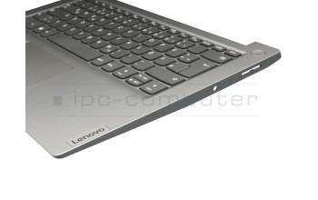 Clavier incl. topcase DE (allemand) gris/argent original pour Lenovo IdeaPad 3-14ARE05 (81W3)