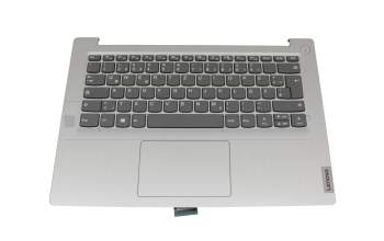 Clavier incl. topcase DE (allemand) gris/argent original pour Lenovo IdeaPad 3-14IIL05 (81WD)