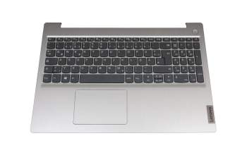 Clavier incl. topcase DE (allemand) gris/argent original pour Lenovo IdeaPad 3-15ADA05 (81W1)