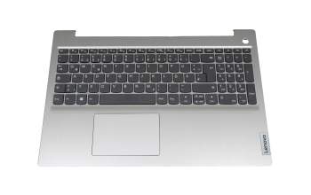 Clavier incl. topcase DE (allemand) gris/argent original pour Lenovo IdeaPad 3-15ITL05 (81X8)