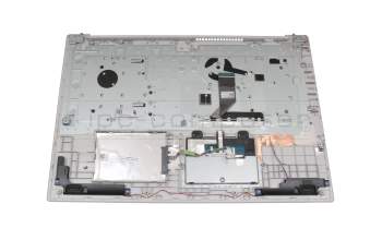 Clavier incl. topcase DE (allemand) gris/argent original pour Lenovo IdeaPad 320-17IKB (80XM)