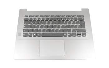 Clavier incl. topcase DE (allemand) gris/argent original pour Lenovo IdeaPad 330-14AST (81D5)