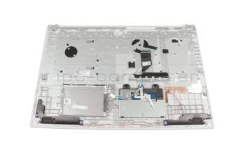 Clavier incl. topcase DE (allemand) gris/argent original pour Lenovo IdeaPad 330-17AST (81D7)