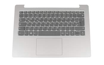 Clavier incl. topcase DE (allemand) gris/argent original pour Lenovo IdeaPad 330S-14AST (81F8)