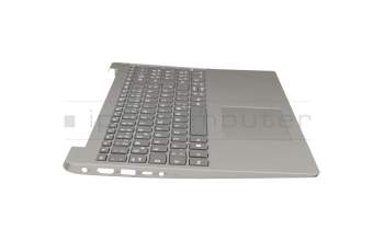 Clavier incl. topcase DE (allemand) gris/argent original pour Lenovo IdeaPad 330S-15ARR (81FB/81JQ)