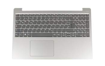 Clavier incl. topcase DE (allemand) gris/argent original pour Lenovo IdeaPad 330S-15AST (81F9)