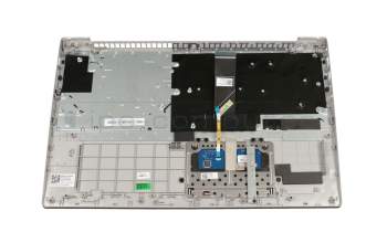 Clavier incl. topcase DE (allemand) gris/argent original pour Lenovo IdeaPad 330S-15AST (81F9)