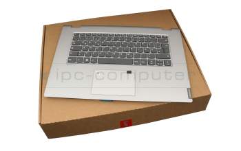 Clavier incl. topcase DE (allemand) gris/argent original pour Lenovo IdeaPad Flex-15IWL (81SR)