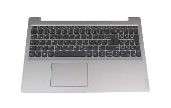 Clavier incl. topcase DE (allemand) gris/argent original pour Lenovo IdeaPad S145-15IGM (81MX)