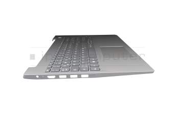 Clavier incl. topcase DE (allemand) gris/argent original pour Lenovo ThinkBook 14 IIL (20SL)