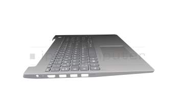 Clavier incl. topcase DE (allemand) gris/argent original pour Lenovo ThinkBook 14 IML (20RV)