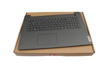 Clavier incl. topcase DE (allemand) gris/argent original pour Lenovo V17 G4 IRU (83A2)
