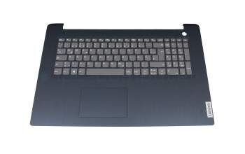 Clavier incl. topcase DE (allemand) gris/bleu original pour Lenovo IdeaPad 3-17ITL6 (82H9)