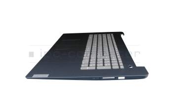 Clavier incl. topcase DE (allemand) gris/bleu original pour Lenovo IdeaPad 3-17ITL6 (82H9)